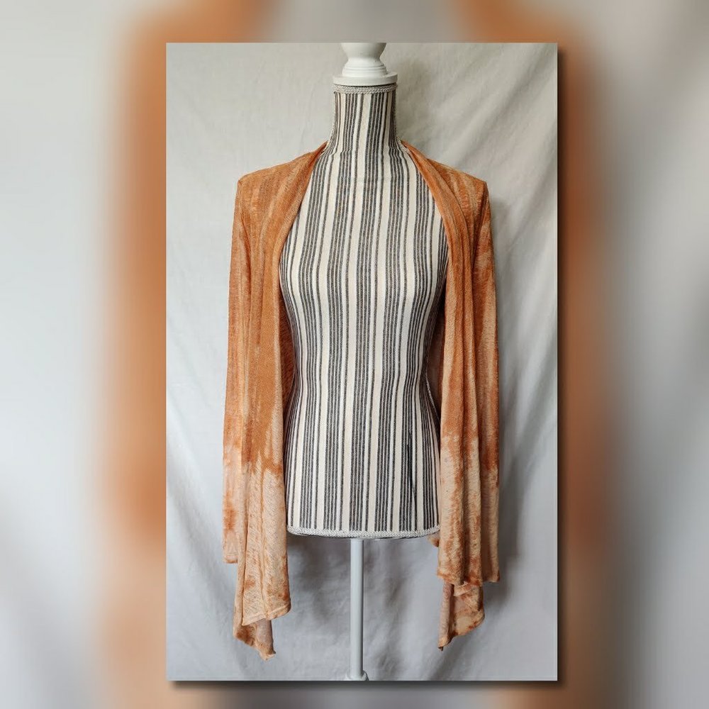 TieDye Asymmetric Cardigan Yellow